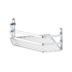Полка в ванную угловая ES077 1 ярус 20*20*10 хром Tekno Tel