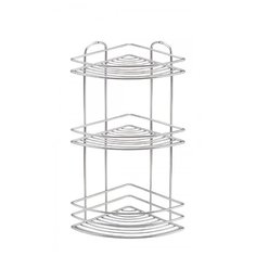 Полка в ванную угловая BK023SSS 3 яруса 20*20*46 нерж.сталь глянцевый Tekno Tel