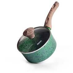 Ковш Fissman MALACHITE 16x7,8 см / 1,4 л со стеклянной крышкой (алюминий) (4317)