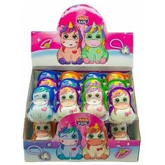 Печенье с шоколадной пастой и игрушкой Единорог, 24шт х 15г Канди Клаб
