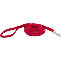 Поводок нейлон с латексной нитью двухсторонний 20мм*5м красный Каскад