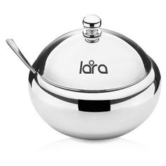 Сахарница с ложкой LARA LR08-35 SS 460мл