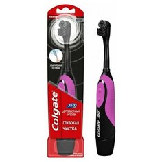 Электрическая зубная щетка COLGATE 360 Древесный Уголь, розовая