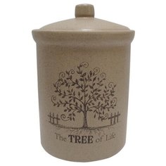 Банка для сыпучих продуктов Terracotta средняя "Дерево жизни", 16 см (TLY301-3-TL-AL)