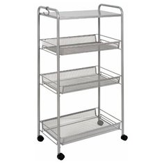 Этажерка ЗМИ "Ладья 34КС" цвет Металлик