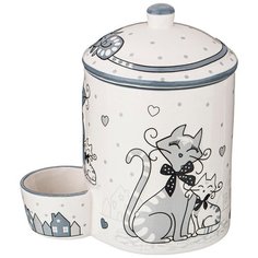 Банка для соли Agness Ля Мур 700 мл 15,5х11 см, высота 16,5 см (490-420)