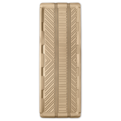 Коврик автомобильный AUTOPROFI TER-150l BE, универсальный, морозостойкий, длинная ванночка заднего ряда, 1 шт., 127 х 45 см, материал термопласт бежевый