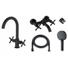 Orange Mia M34-381b душевой набор, черный матовый