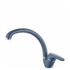 Diadonna Смеситель для кухни (мойки) латунный с высоким поворотным изливом, серый