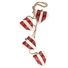 Гирлянда подвесная EnjoyMe Christmas Hearts, 4 шт.