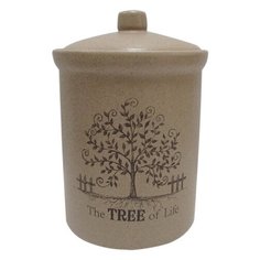 Банка для сыпучих продуктов Terracotta маленькая "Дерево жизни", 14 см (TLY301-4-TL-AL)