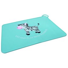 Коврик сервировочный Fissman 42х30 см на стол Зебра (силикон) (8747)