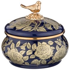 Сахарница Agness с крышкой, серия ренессанс 0,85л диа.14 см, высота14 см (950-190)