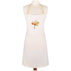 Фартук SANTALINO земляничка,бежевый, 50% х/б, 50%пэ, вышивка (850-604-61)