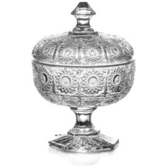 Конфетница с крышкой Lefard muza crystal 250 мл d = 11,5 см h = 16 см (355-168)