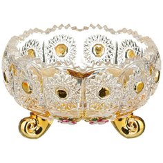 Конфетница Lefard gold glass d = 11 см h = 7 см (195-100)