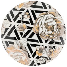 Тарелка обеденная Lefard golden rose 27 см, геометрия (133-314)