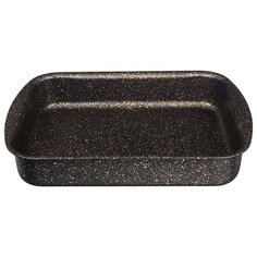 Форма для запекания Agness Премиум Черное золото прямоугольная 25х19х5,5 см, трехслойное покрытие Granit, Pfoa Free (936-717)