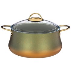 Кастрюля Agness 5,5 л/26х12 см с антипригарным покрытием Granite, Серия Vulcano, Pfoa Free (953-022)