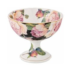 Ваза Lefard Винтаж на ножке, 13х11 см, черная (86-2408)