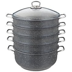 Кастрюля-мантоварка Agness Грейс 26X12/26х7,2/26х7,2/26х7,2/26х7,2 см, 5,3 л (936-141)