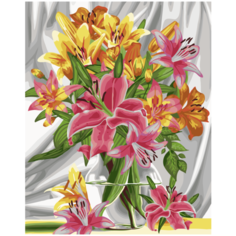 Набор для творчества "Рисование по номерам". B053 Прекрасные лилии 40*50 Русская Живопись