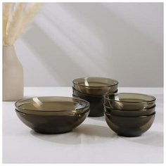 Набор салатников 8 шт (6 шт 13 см 270 мл+2 салатника 20 см 1,6 л) "Basilico" Ca del vetro 2539180