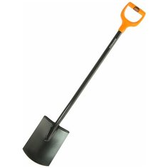 Лопата штыковая прямоугольная Fiskars SolidTM 116 см сталь, с черенком