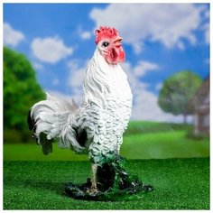 Садовая фигура "Петух" белый 40х30см 3467703 Хорошие сувениры