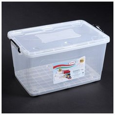 Контейнер для хранения 50 л, прозрачный 2718787 РОССПЛАСТ