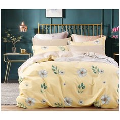 Комплект постельного белья Миланика Букет, евро, сатин 100% хлопок Milanika
