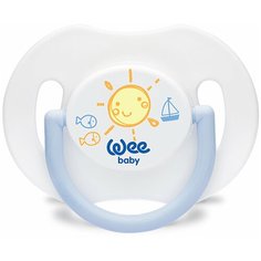 WeeBaby Дневная ортодонт. Соска-Пустышка с колпачком, с рождения, Синяя