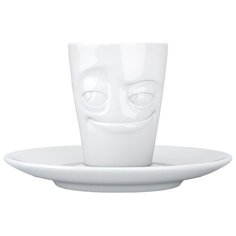 Кофейная чашка с блюдцем Tassen Impish 80 мл белая (T02.11.01)
