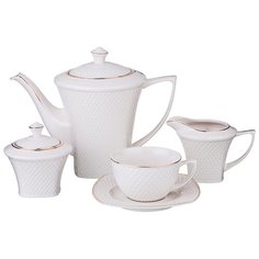 Чайный сервиз Lefard диаманд голд на 6 персон 15 пр. 1100/220 мл (359-296)