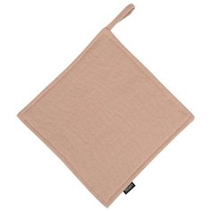 Прихватка Tkano из умягченного льна розово-пудрового цвета из коллекции Essential, 22х22 см