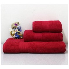 Полотенце махровое 40х70 брусника 450 гр. Узбекистан, , шт Баракат Текс