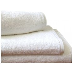 Полотенце махровое 70х140 белые 470 гр. Узбекистан, , шт Баракат Текс