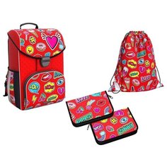 Ученический ранец ErichKrause® ErgoLine® 15L Sweet Love с наполнением