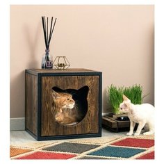 Домик для кошки Maisonnette "Лофт" с когтеточкой