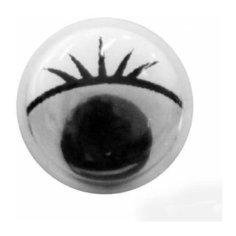 TEY-021 Глаза бегающие с белым веком 10мм 100 шт АЙРИС пресс