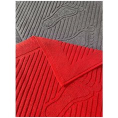 Комплект ковриков для ног графит+красный (2 шт.) Ashgabat Dokma Toplumy