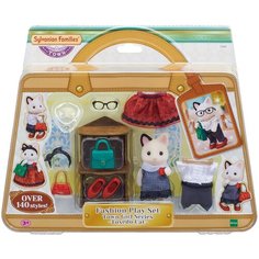 Кошка модница в городе и ее гардероб Sylvanian Families