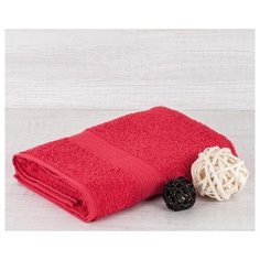 Полотенце махровое 70х140 красный 400 гр.Туркмения Б, , шт Ashgabat Dokma Toplumy