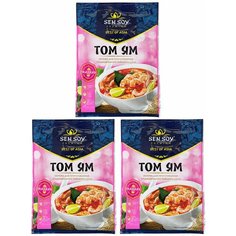Основа для супа Том ям Tom yum Sen Soy Premium 3 штуки по 80 гр
