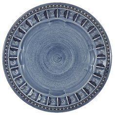 Тарелка закусочная Matceramica Augusta (синий) без инд. упаковки, керамика, 22 см (MC-F566300328D1381)