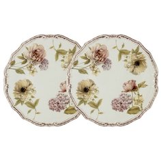 Десертные тарелки LCS "Сады Флоренции" 2 предмета, керамика, 20.5 см (LCS053PF-BO-AL)