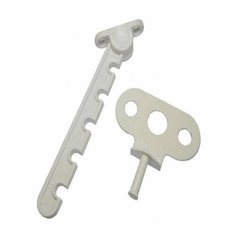 Ограничитель на окно 5 позиций + 2 самореза, Гребенка пластик ABS Агат