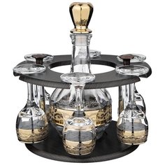 Бар Lefard Полоса Версаль (барная стойка кольцо + графин 500 мл + 6 рюмок 65 мл) (194-414)