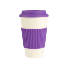 BURRG, Бамбуковая эко-кружка BambooCup, фиолетовая