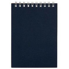 Блокнот на спирали А6 60л. клетка, синий Альт